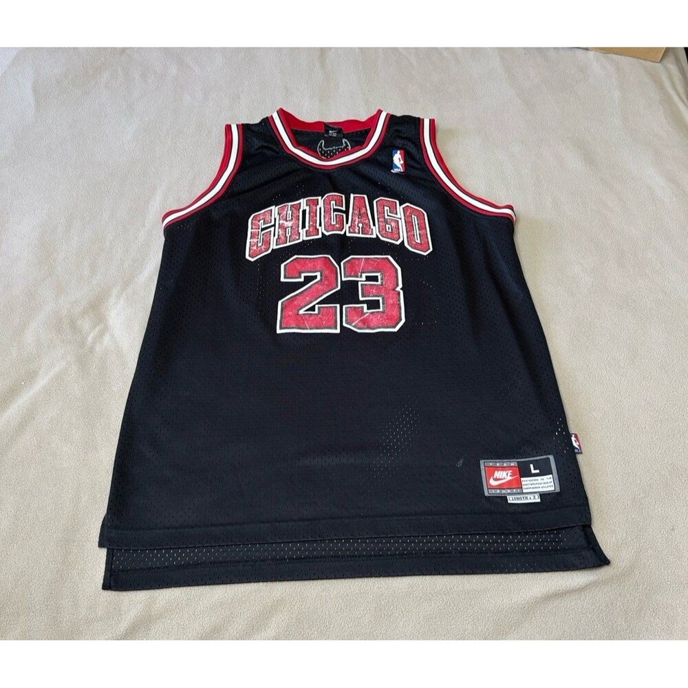 Nike NBA Chicago Bulls Michael Jordan #23 Jersey Black Size L